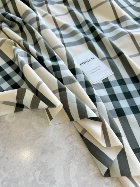 Шелковистый, шлифованный хлопок BURBERRY