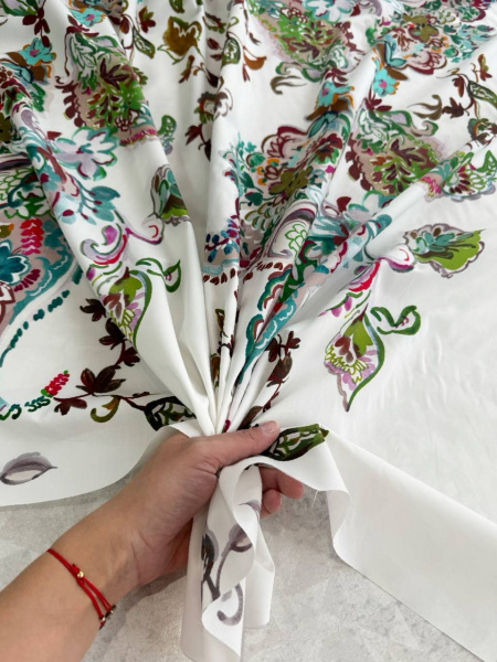 Шелковистый, легкий хлопок ETRO. Купон 1.25 м